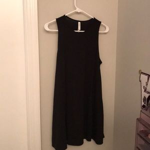 black flowy dress